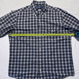Ralph Lauren blue/green plaid button-up Men's Medium 100% Cotton
